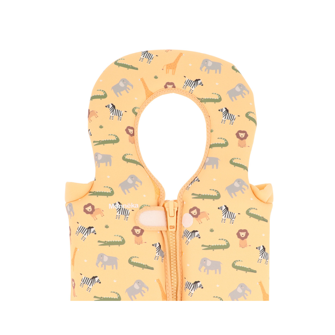 Giacca apprendimento nuoto bambini Monnëka Wild Animals