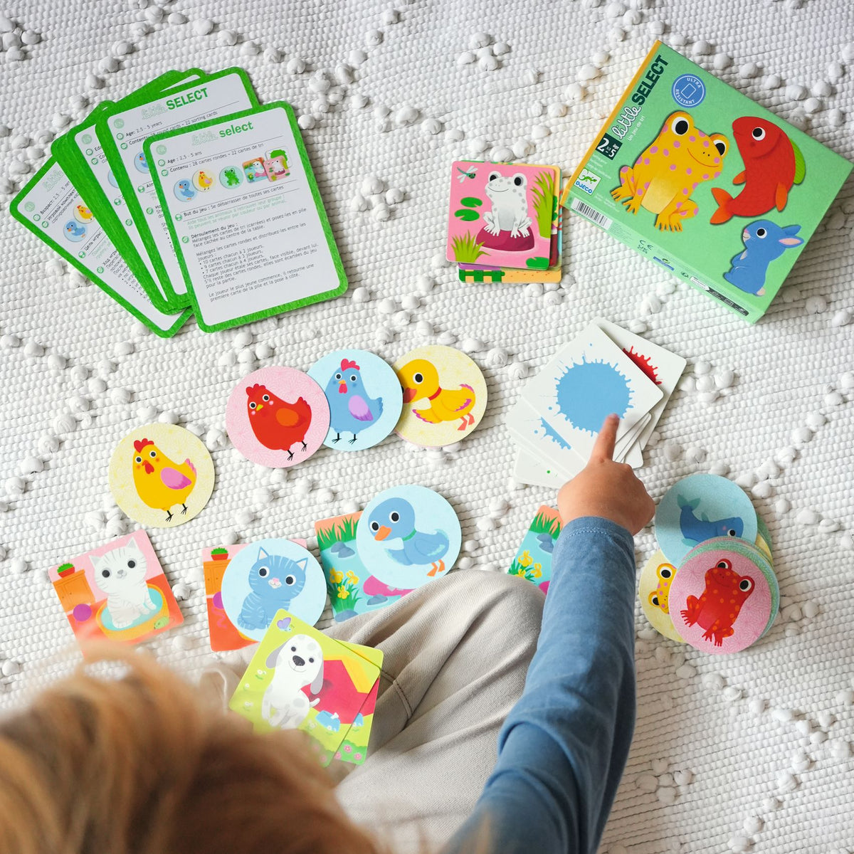 Gioco di carte Little Select Djeco – carte quadrate di selezione