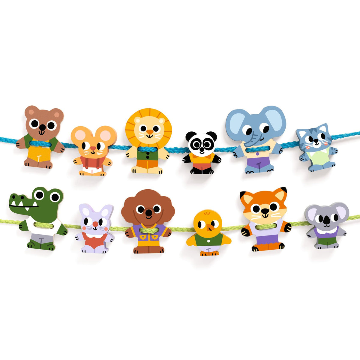 Perline da infilare FilaFriends Djeco – set con gli animali