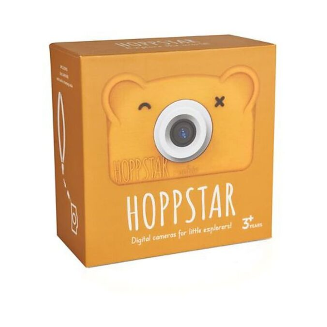 Fotocamera educativa Hoppstar con stampa istantanea, in confezione regalo con un design accattivante per bambini dai 3 anni.