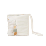 Libro sensoriale morbido Little Dutch collezione Little Goose (retro)  copertina tattile con dettagli in rilievo e anello universale per passeggino.