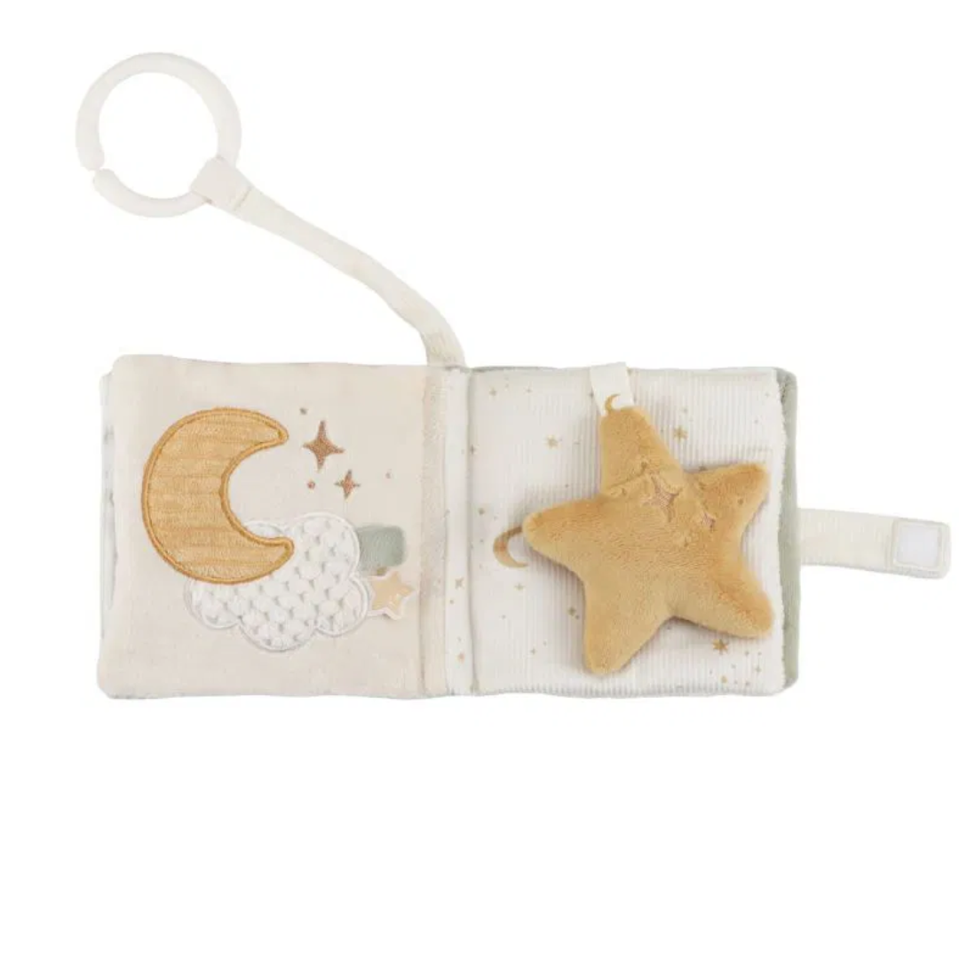 Dettaglio texture e rilievi tattili del libro morbido collezione Little Goose.