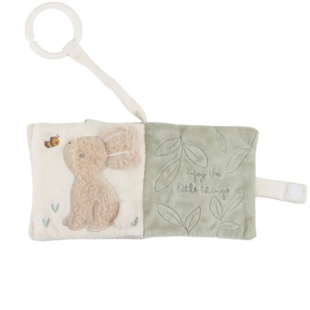 Pagine interne libro sensoriale Little Dutch con specchietto infrangibile per neonati.