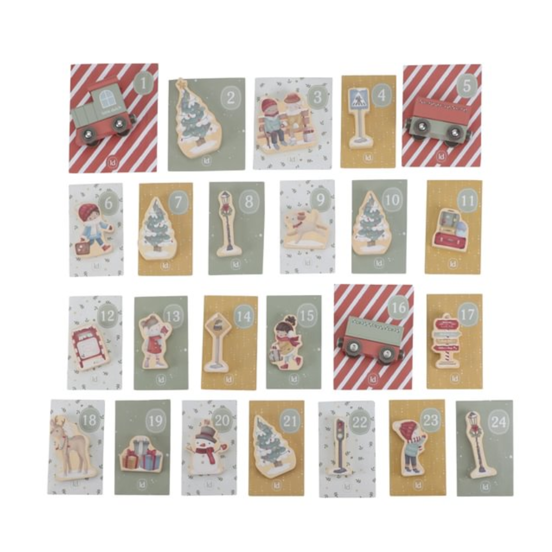 calendario avvento bambini legno