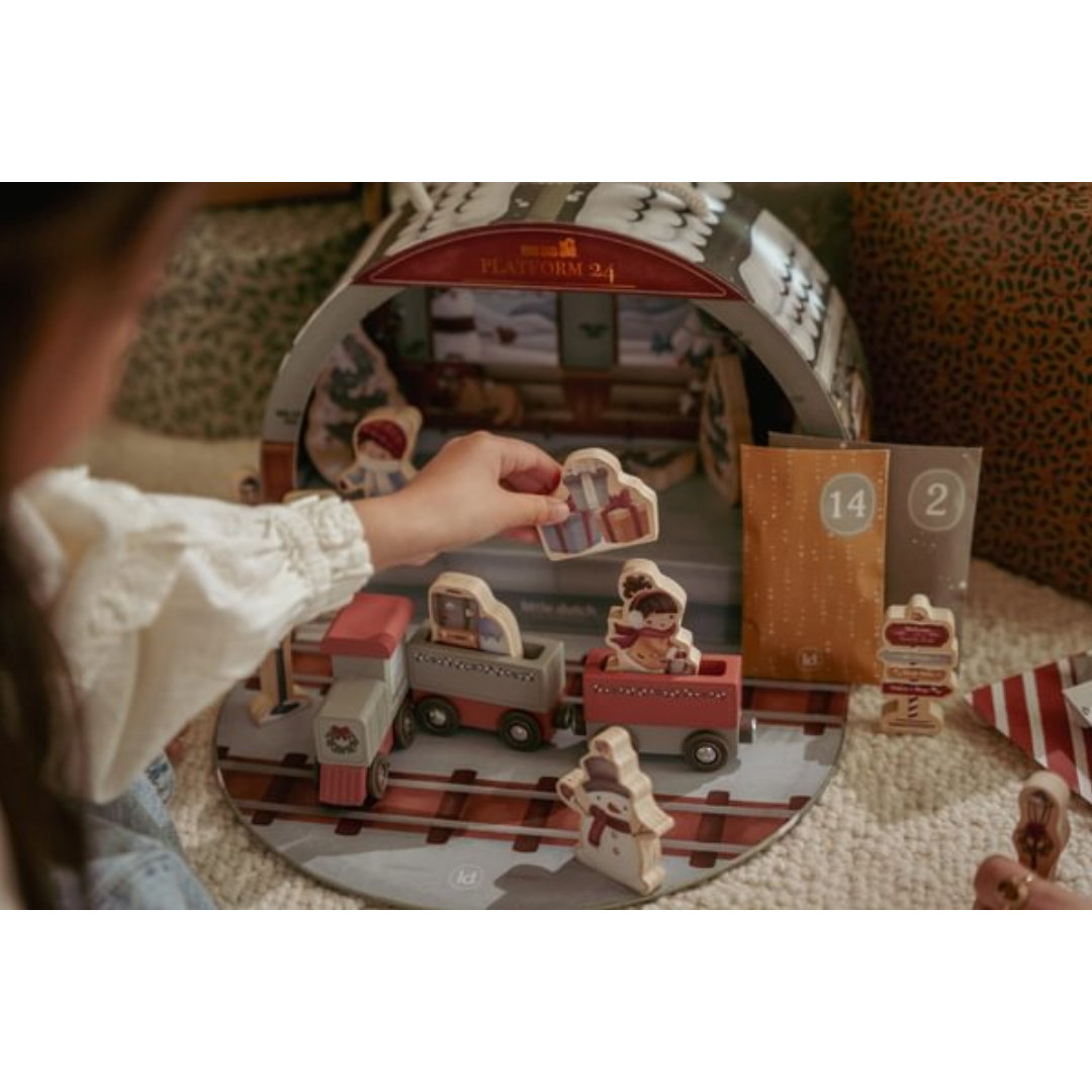 calendario avvento bambini legno