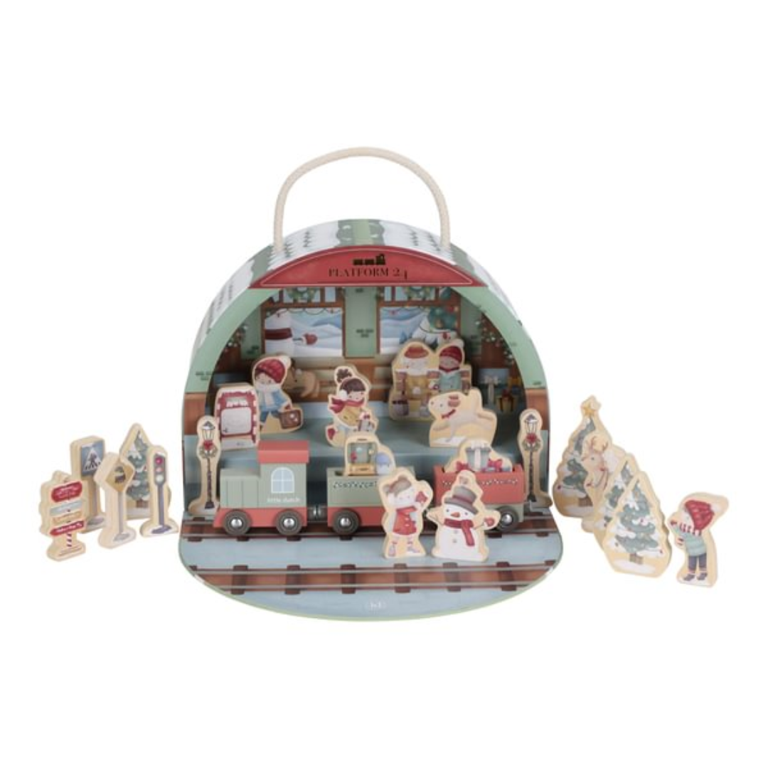 calendario avvento bambini legno