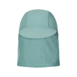 Cappello Little Dutch verde con copri collo per bambini, ideale per mare e piscina