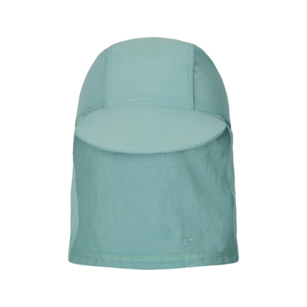 Cappello Little Dutch verde con copri collo per bambini, ideale per mare e piscina