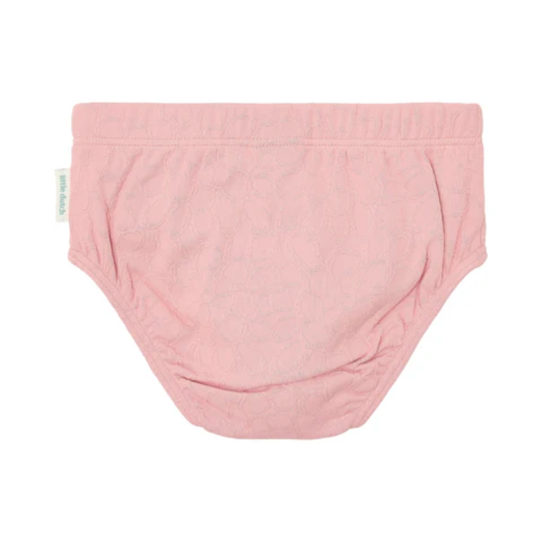 Costume pannolino piscina Little Dutch rosa in nylon riciclato