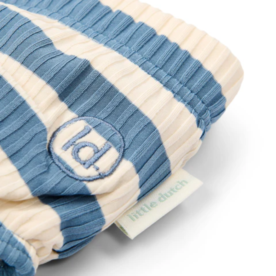 Costume pannolino piscina Little Dutch con righe blu e crema