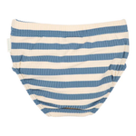 Costume contenitivo mare Little Dutch blu a righe per bambini piccoli