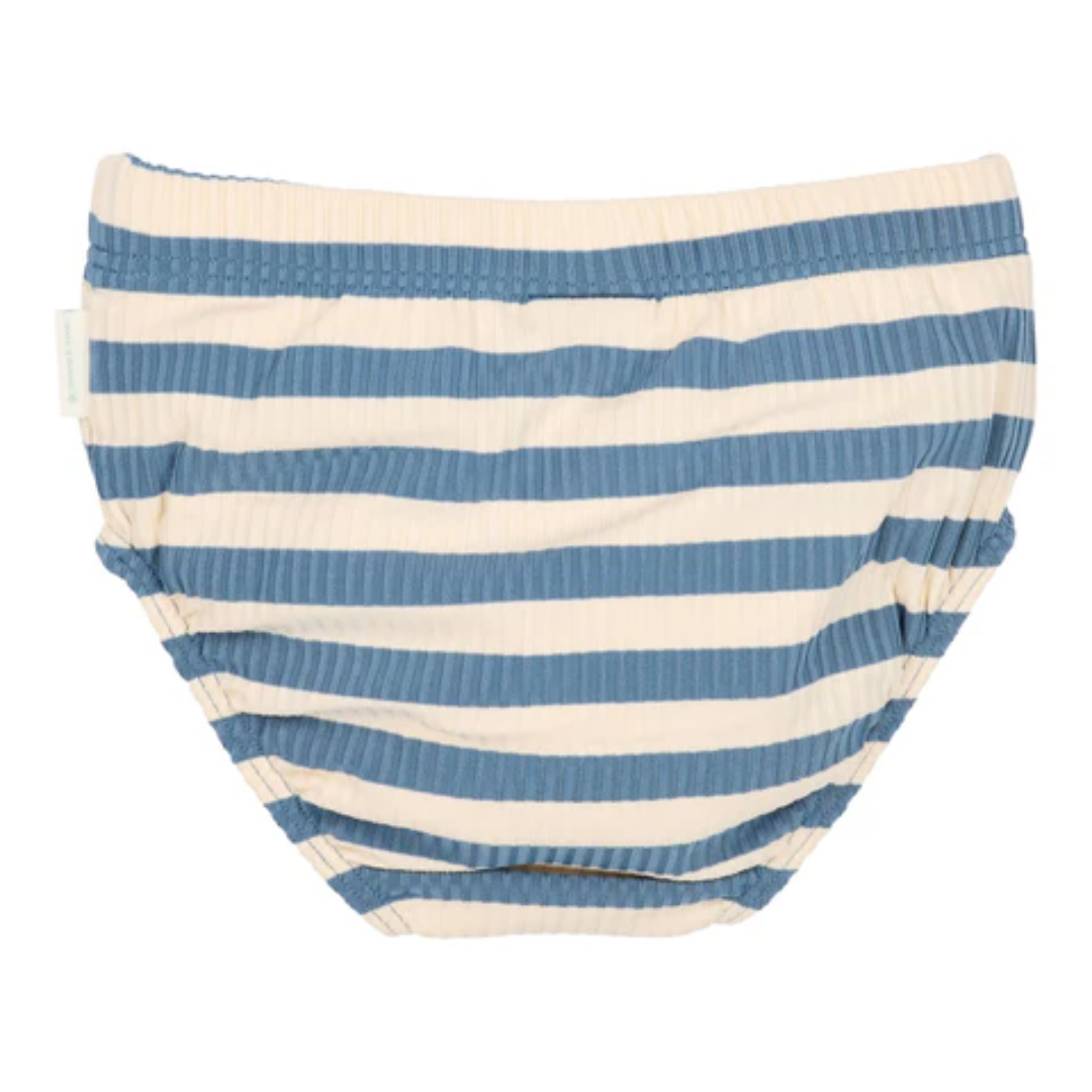 Costume contenitivo mare Little Dutch blu a righe per bambini piccoli