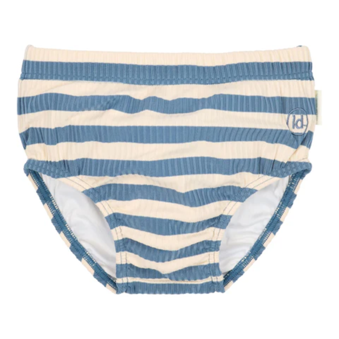 Costume pannolino Little Dutch Ocean Blue Stripes a righe blu e crema