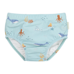 Costume pannolino Little Dutch Ocean Friends verde per mare e piscina