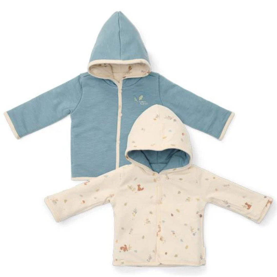giacca reversibile little dutch blue forest friends bambino.