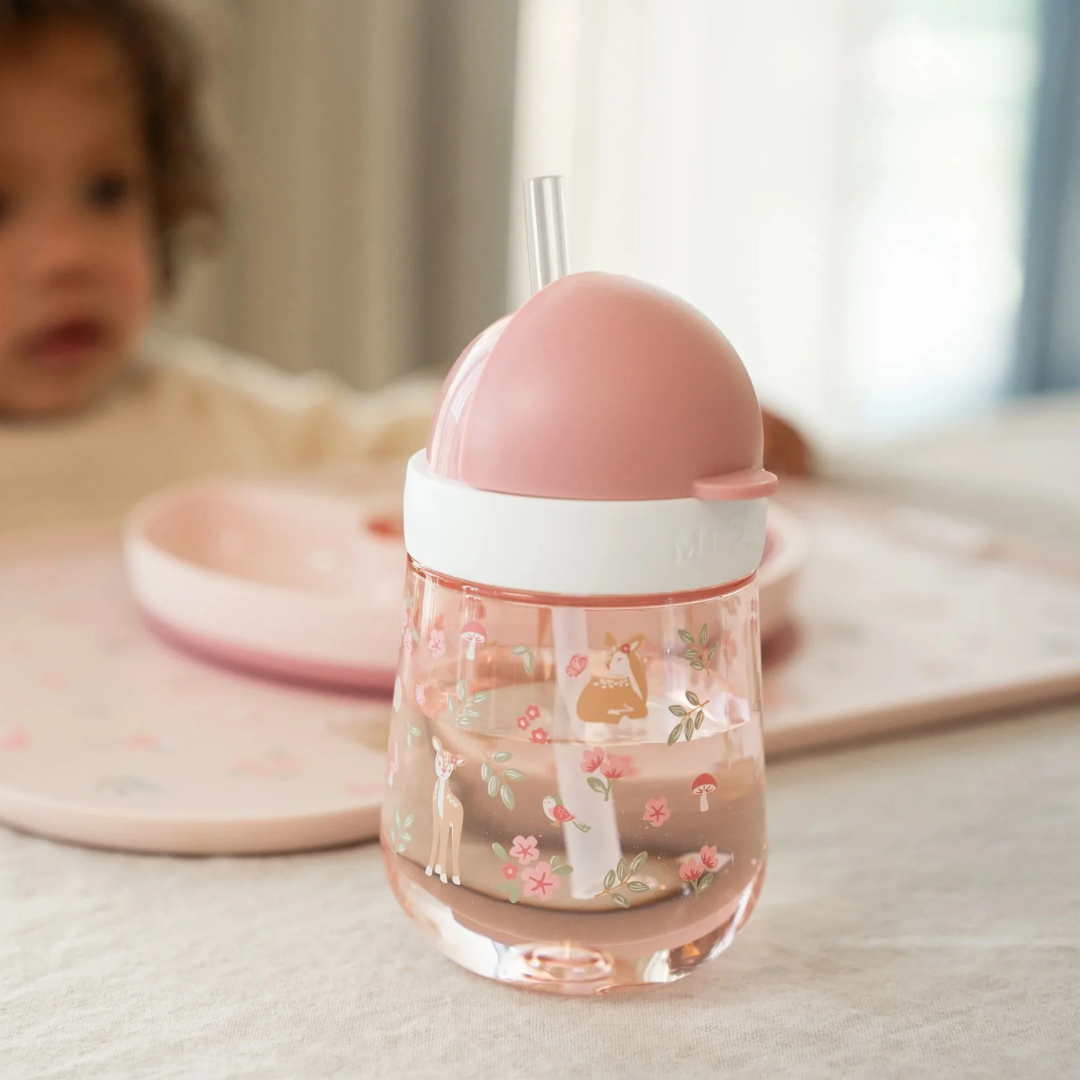 Bicchiere con cannuccia Little Dutch Mepal Mio per il passaggio dal biberon