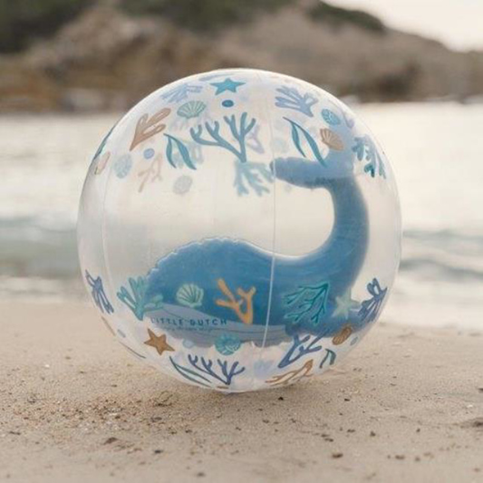 Little Dutch - Pallone da spiaggia Ocean Dreams Blue 35cm