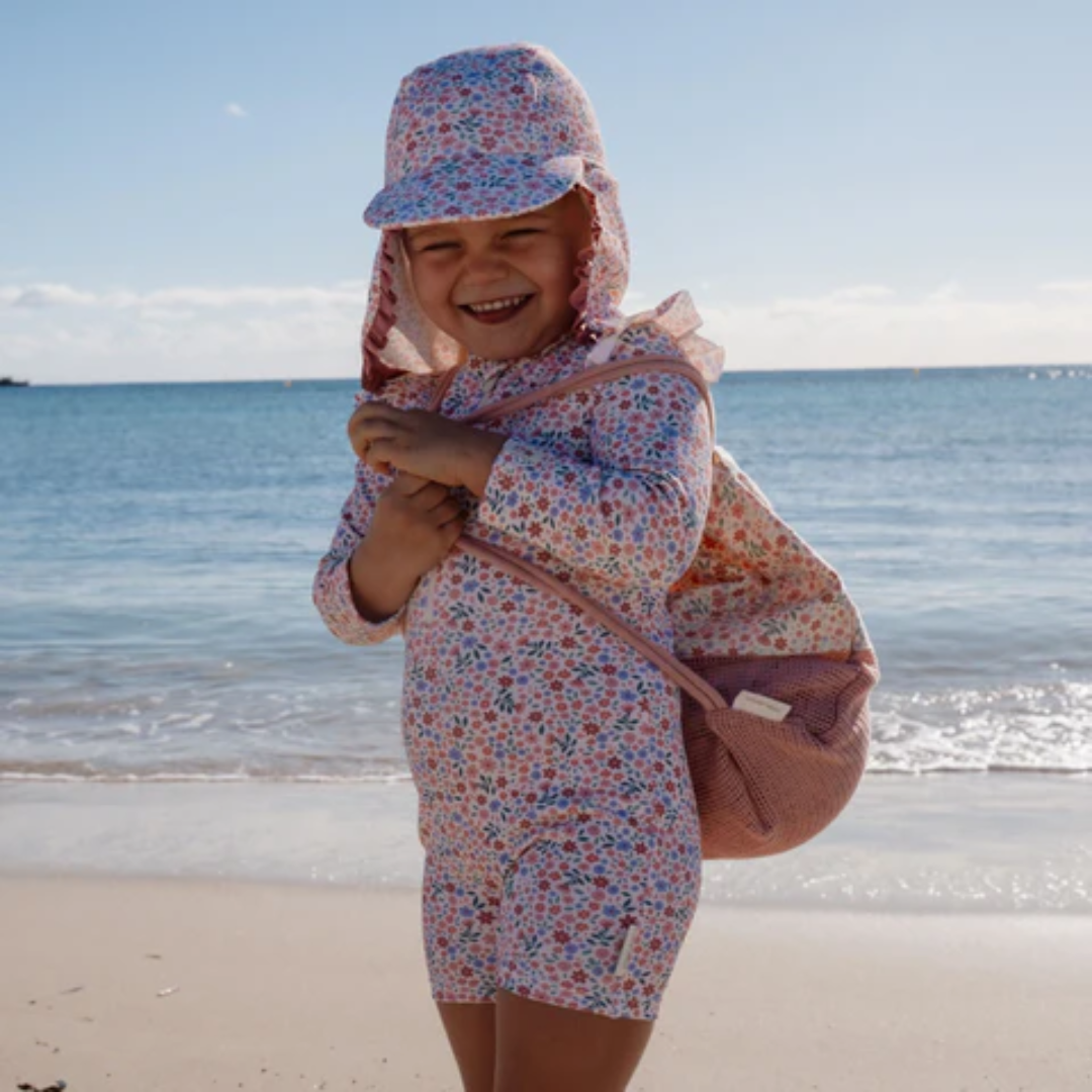 Borsa da spiaggia per bambini con manici corti a misura di mani piccole