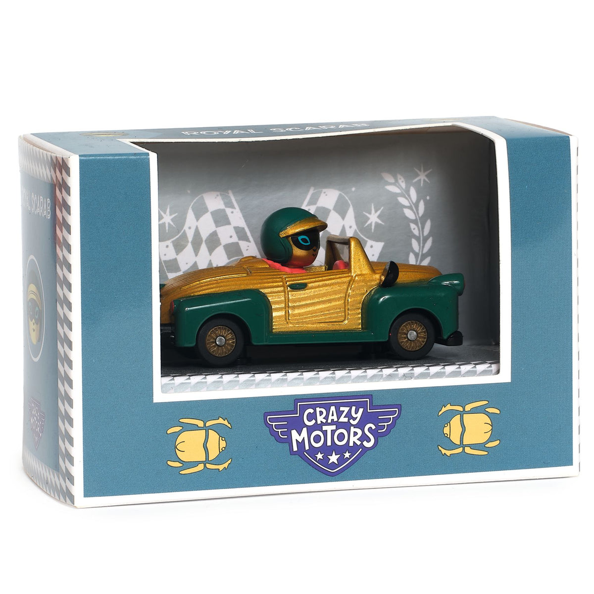 Crazy Motors Royal Scarab Djeco – auto dorata in metallo
