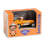 Crazy Motors Yellow Super Speed Djeco – macchinina gialla in metallo