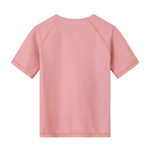 T-shirt mare bambina fantasia balena rosa con protezione solare UPF 50+