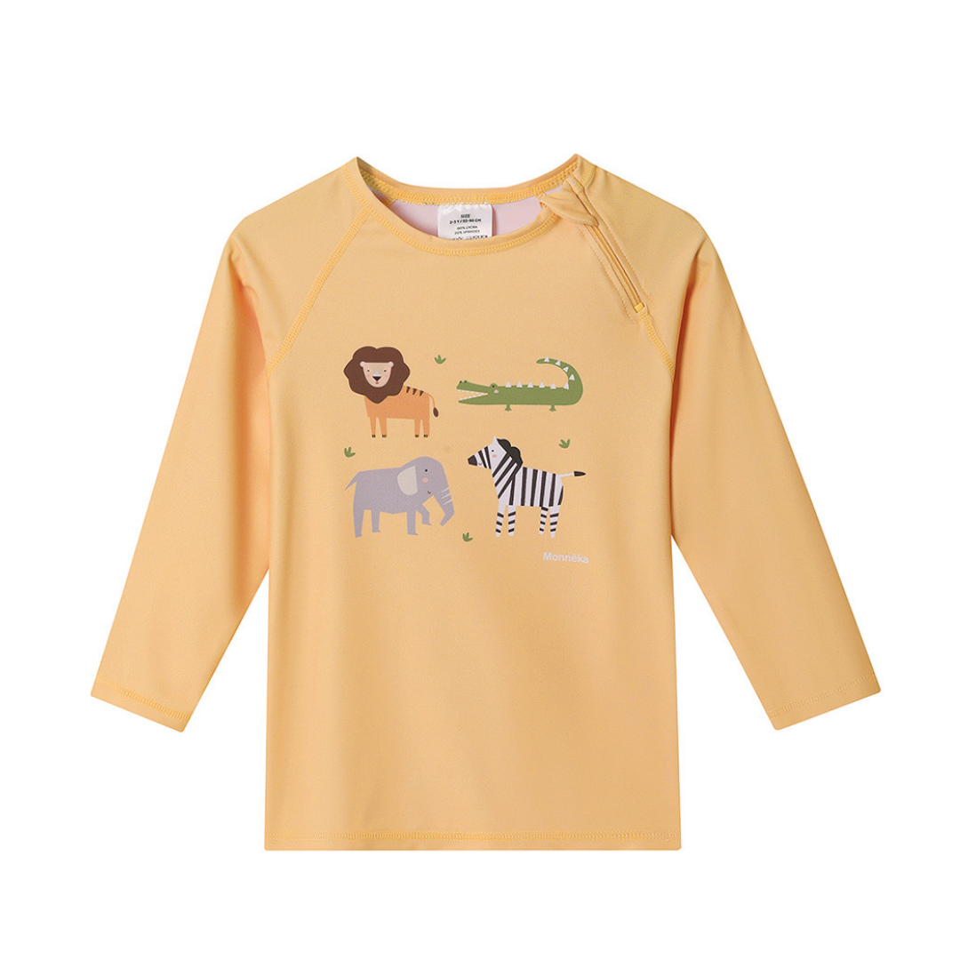 Maglia protezione solare Maniche Lunghe Monnëka Wild Animals UPF 50