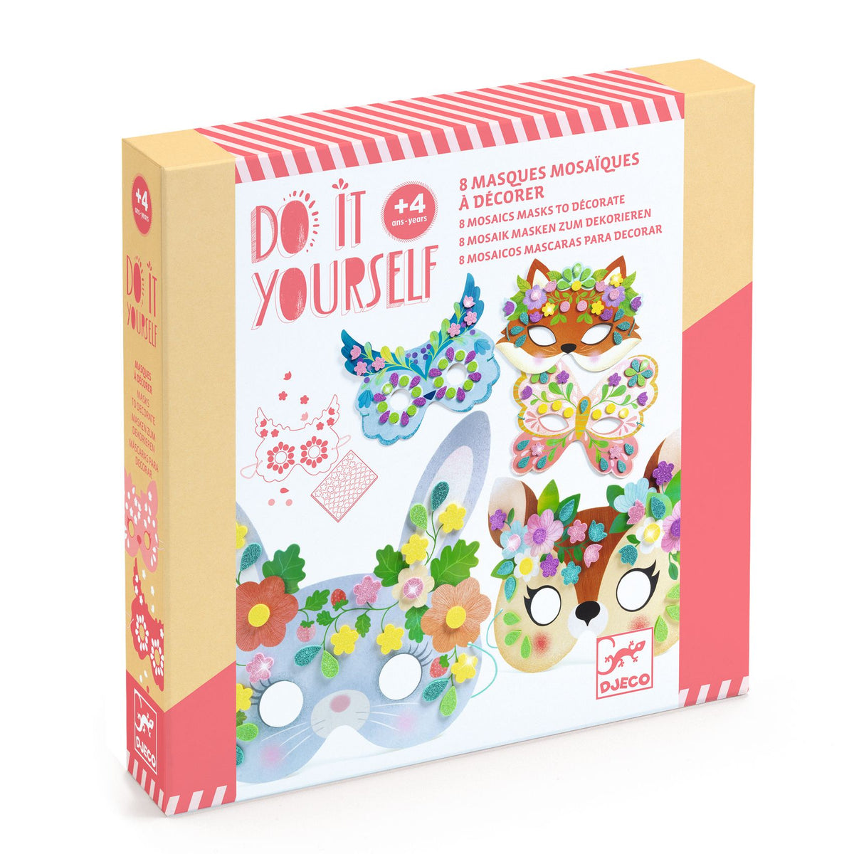 Maschere animali del bosco Djeco – confezione del kit