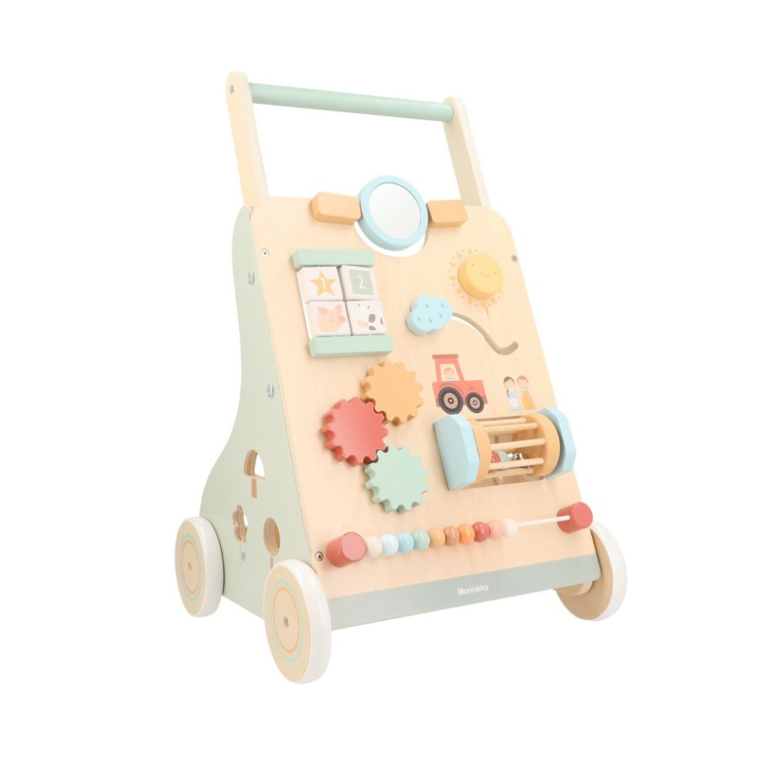 carrello primi passi legno