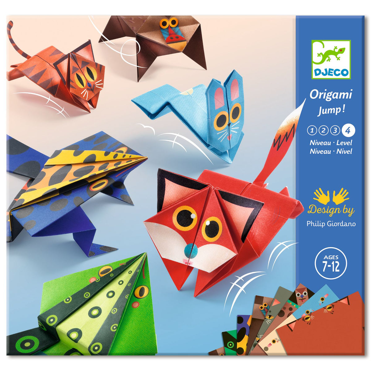 Origami animali saltellanti Djeco – confezione del kit