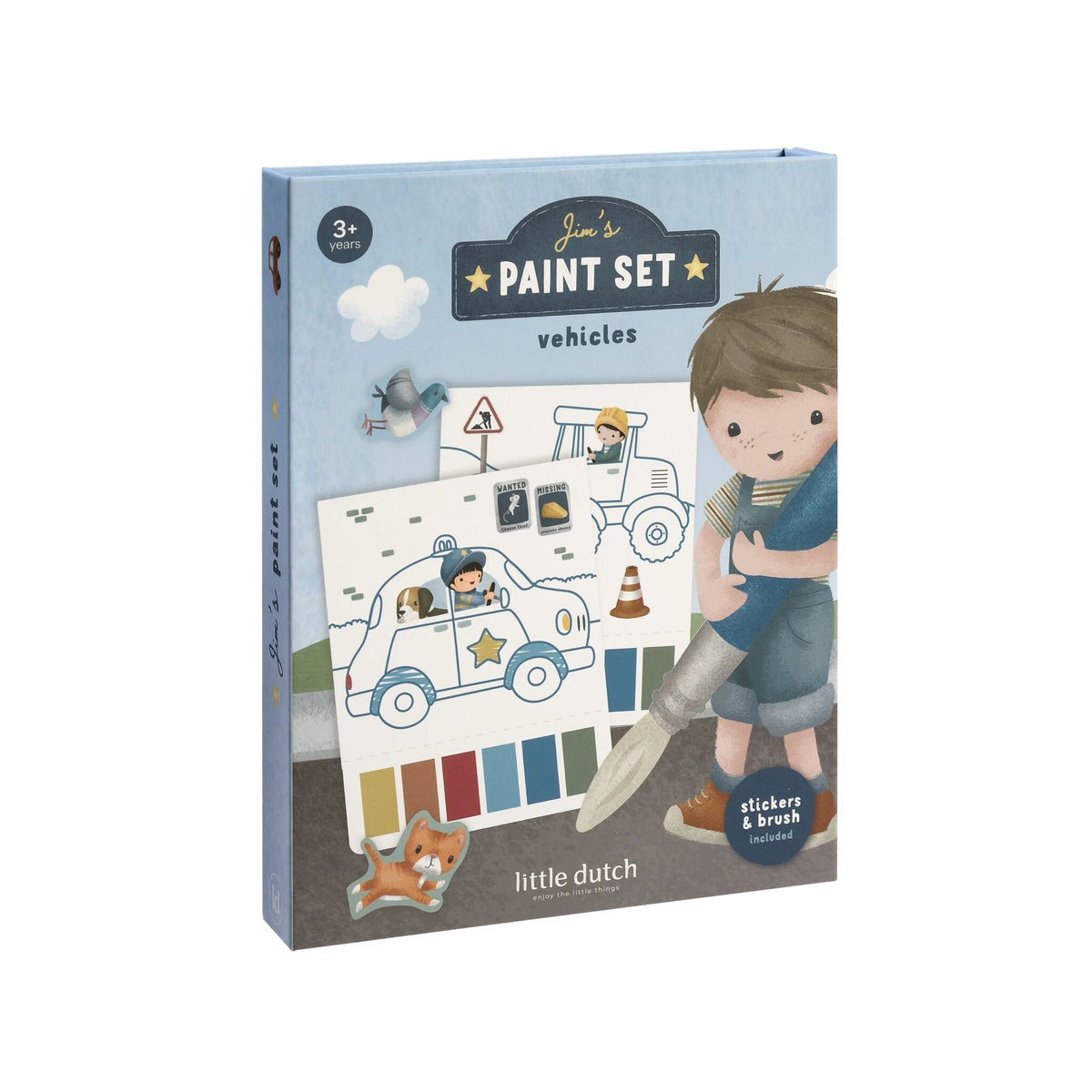 Paint Book Jim Little Dutch, libro da colorare ad acquerello