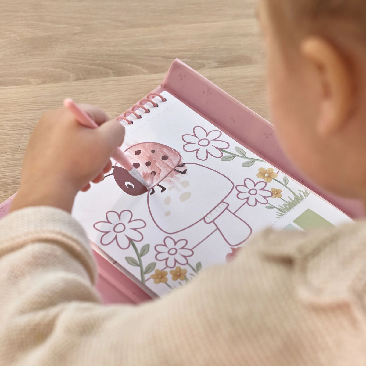Paint Book Rosa Little Dutch con copertina robusta e chiusura magnetica