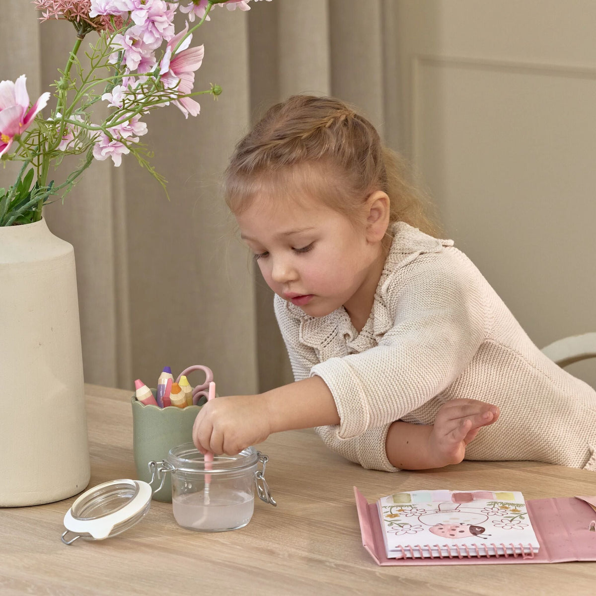 Paint Book Rosa Little Dutch, idea regalo per una bambina di 3 anni