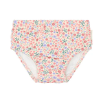 Pannolino da nuoto lavabile Little Dutch Dreamy Flowerfield, costume contenitivo bimba a fiori rosa e lilla