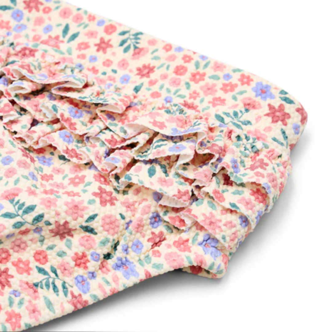 Pannolino da nuoto Little Dutch Dreamy Flowerfield, coordinato con il cappellino mare della stessa fantasia