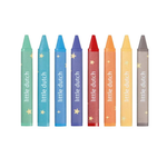 Set 8 pastelli a cera lavabili Little Dutch collezione Jim