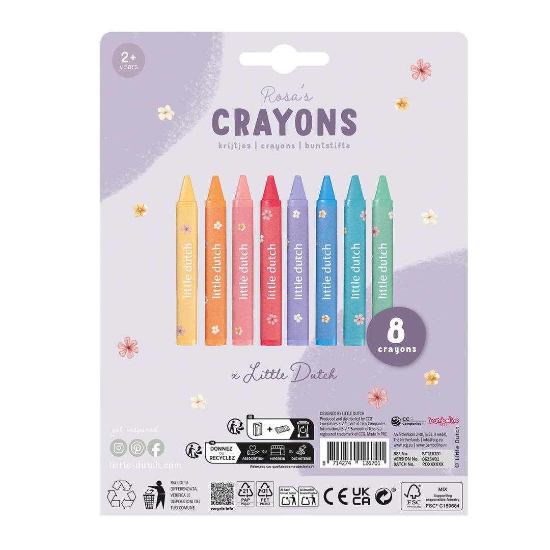Pastelli a cera lavabili Little Dutch per primi disegni