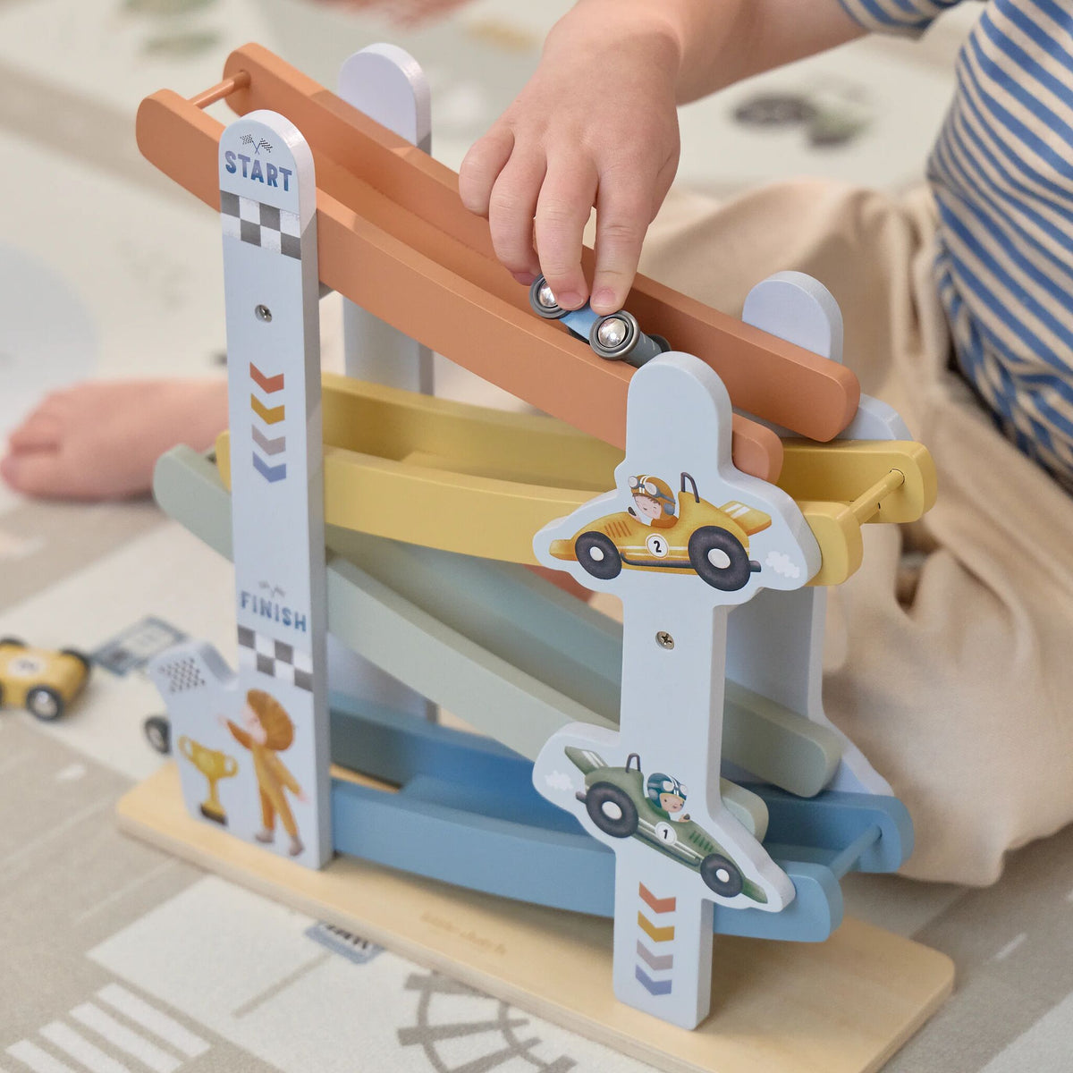 Gioco con rampa e macchinine in legno Little Dutch