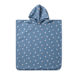 Asciugamano poncho bambino Monnëka azzurro
