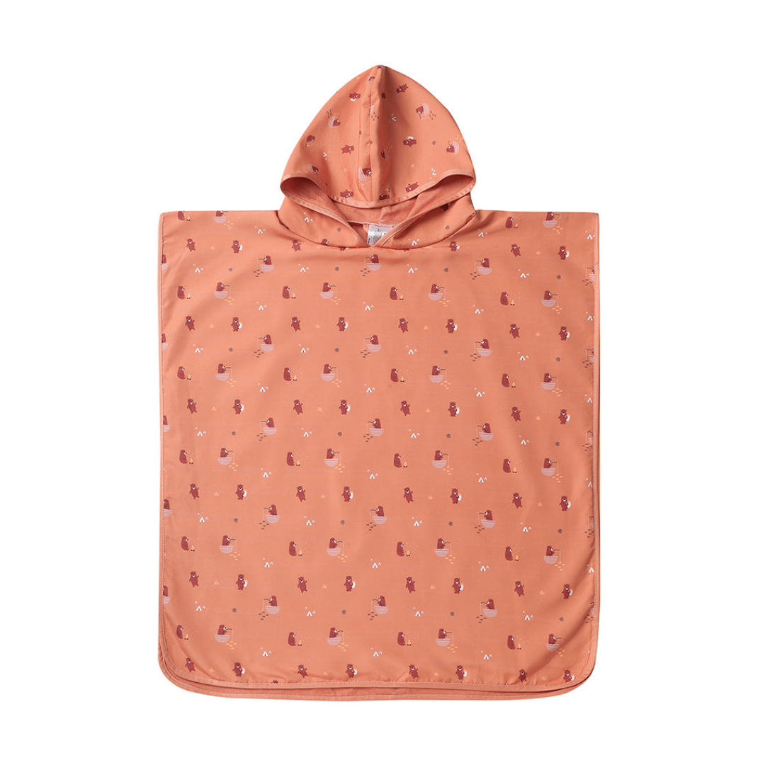 Poncho mare bambini Camping Monnëka con cappuccio