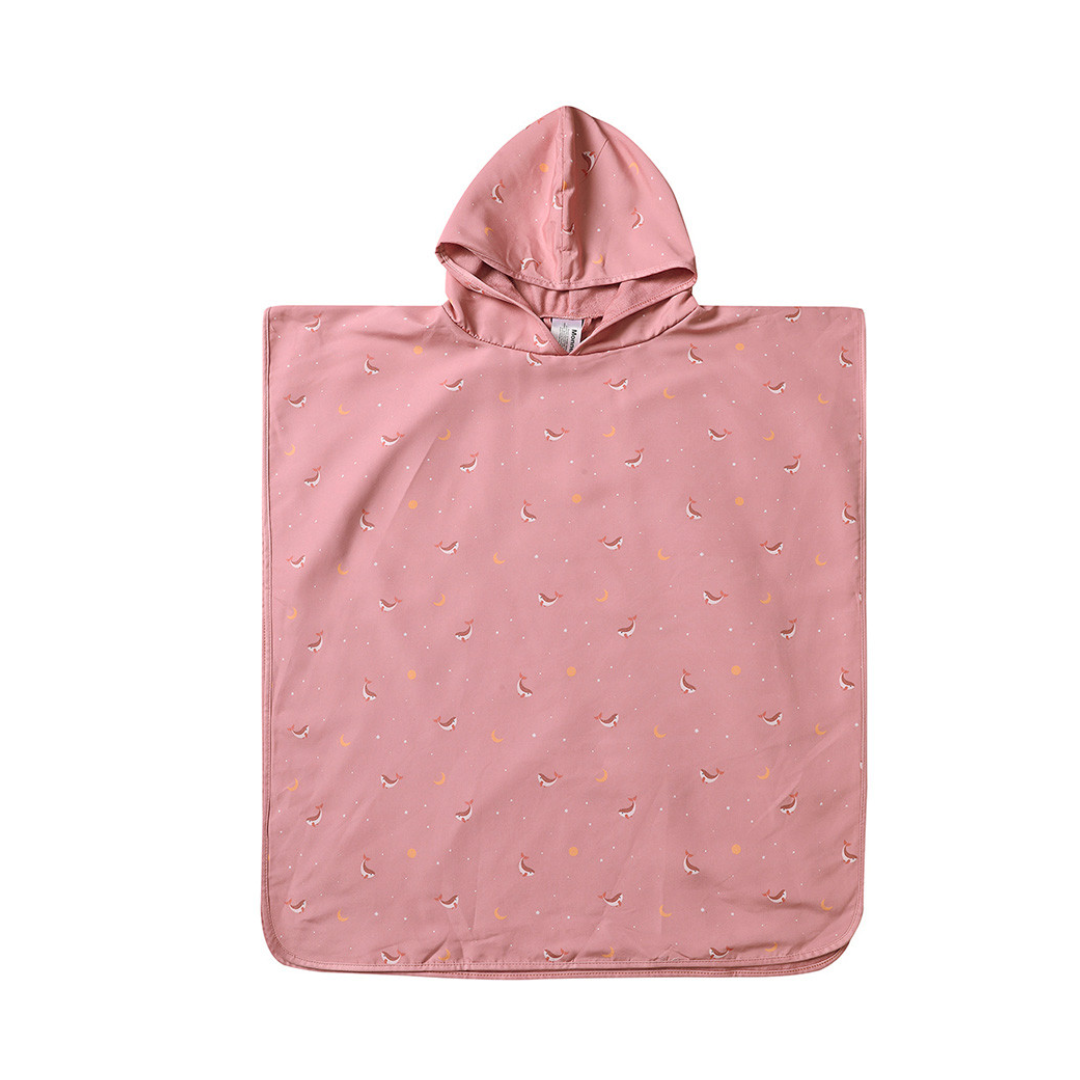 Poncho mare bambino Monnëka con cappuccio per spiaggia e piscina
