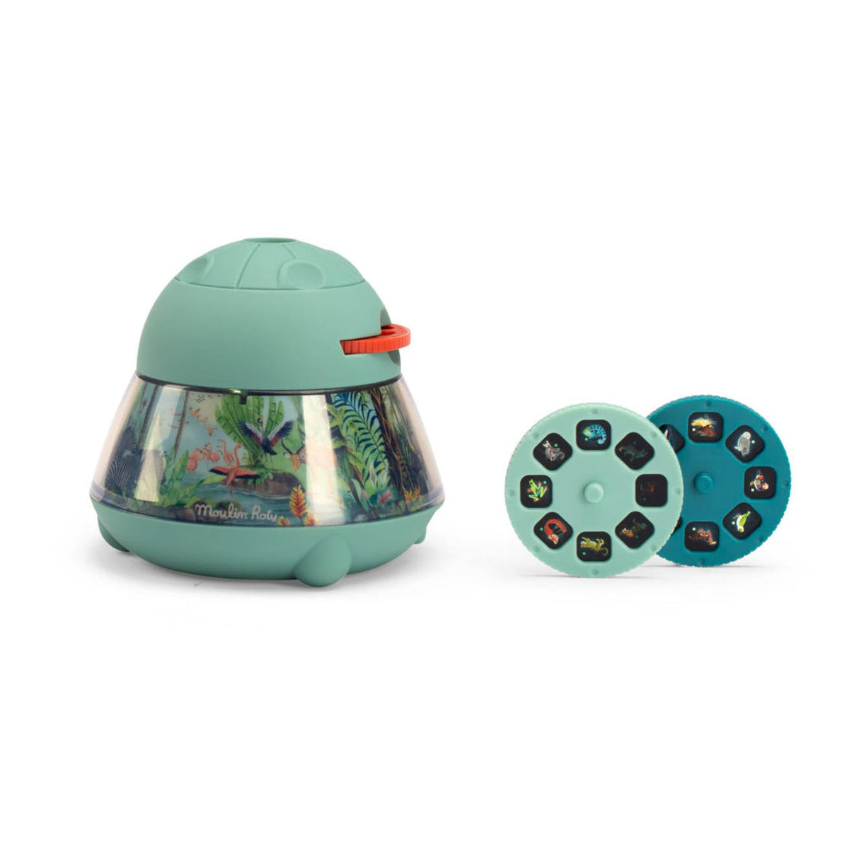 Proiettore ricaricabile degli animali Moulin Roty con cavo USB