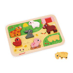 Puzzle in legno spesso Janod per bambini dai 18 mesi