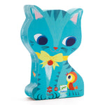 Puzzle Pachat e i suoi amici Djeco – confezione a forma di gatto