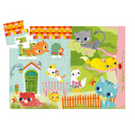 Puzzle sagomato Pachat Djeco – scatola a forma di gatto