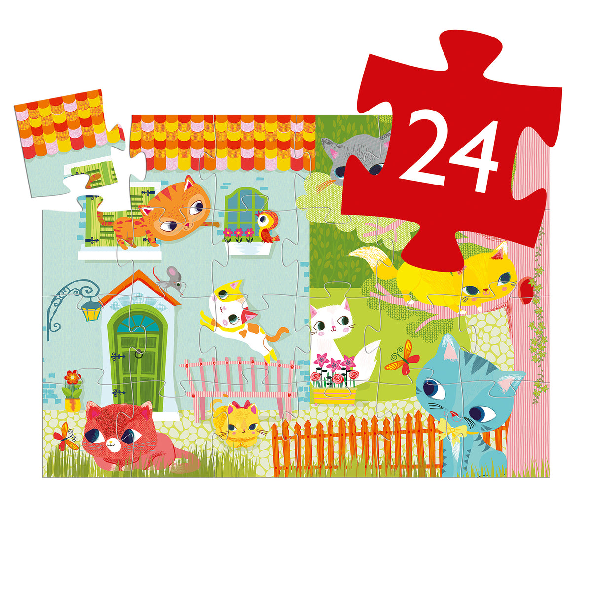 Puzzle Pachat Djeco – 24 pezzi in cartone
