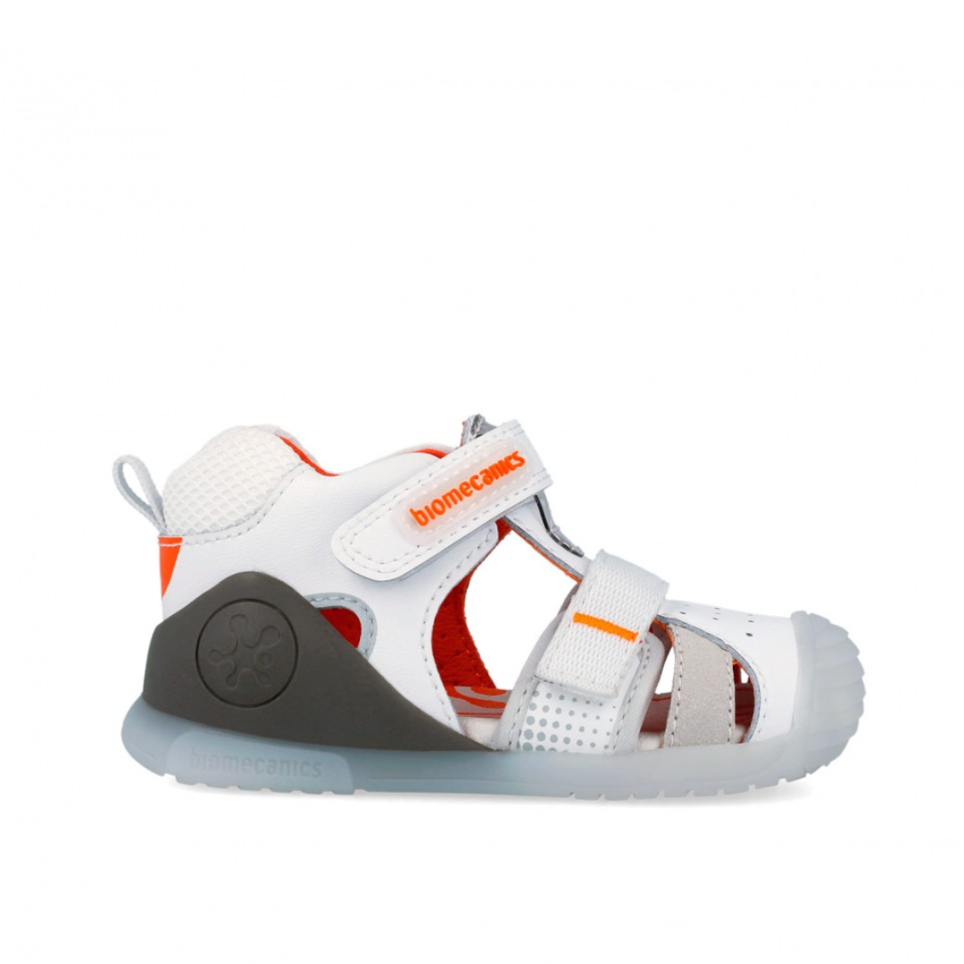 Sandali ragnetto bianchi Biomecanics 262124-B050 – sandali primi passi regolabili