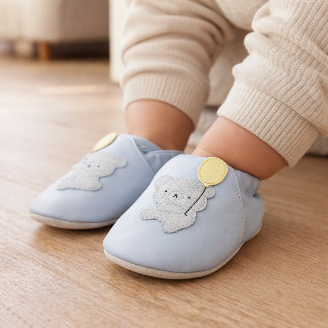 Suola morbida in pelle scamosciata Bobux Soft Sole per lo sviluppo naturale del piede e antiscivolo