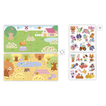 Janod Adesivi Spessi Riposizionabili 22 x 22 cm, adesivi rimovibili per bambini di 2 anni