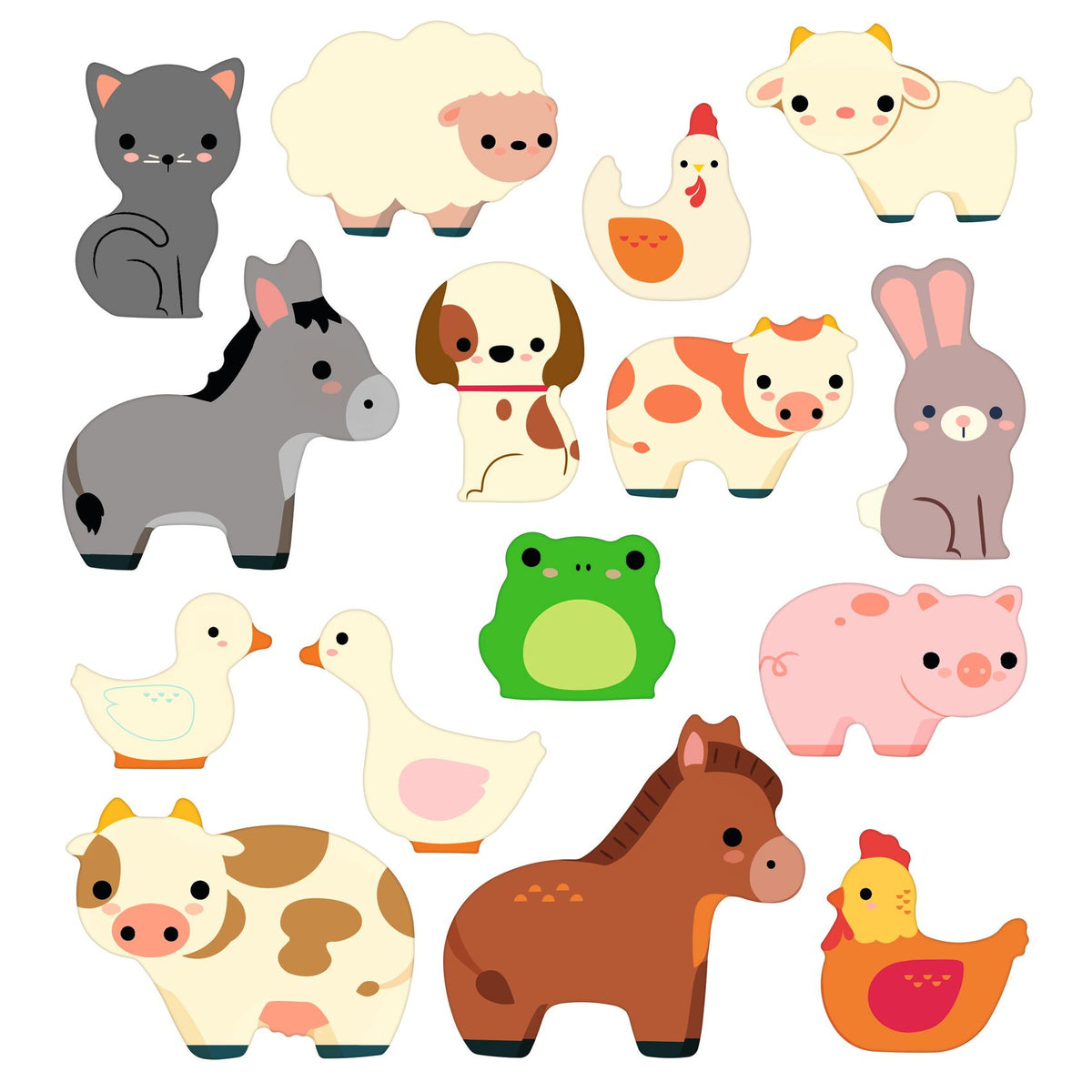 Adesivi riutilizzabili Djeco – stickers degli animali della fattoria
