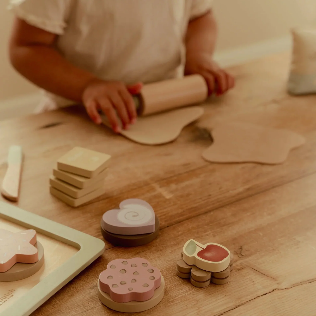 Giocattolo in legno Little Dutch per piccoli pasticceri, set pasticceria dai 3 anni
